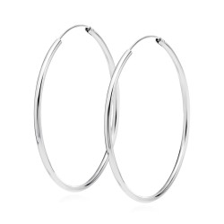 Cercei rotunzi argint Ø50 mm x 2 mm Creole DiAmanti KSZ2050ER-DIA (Argint 925‰ 4,7 g.)